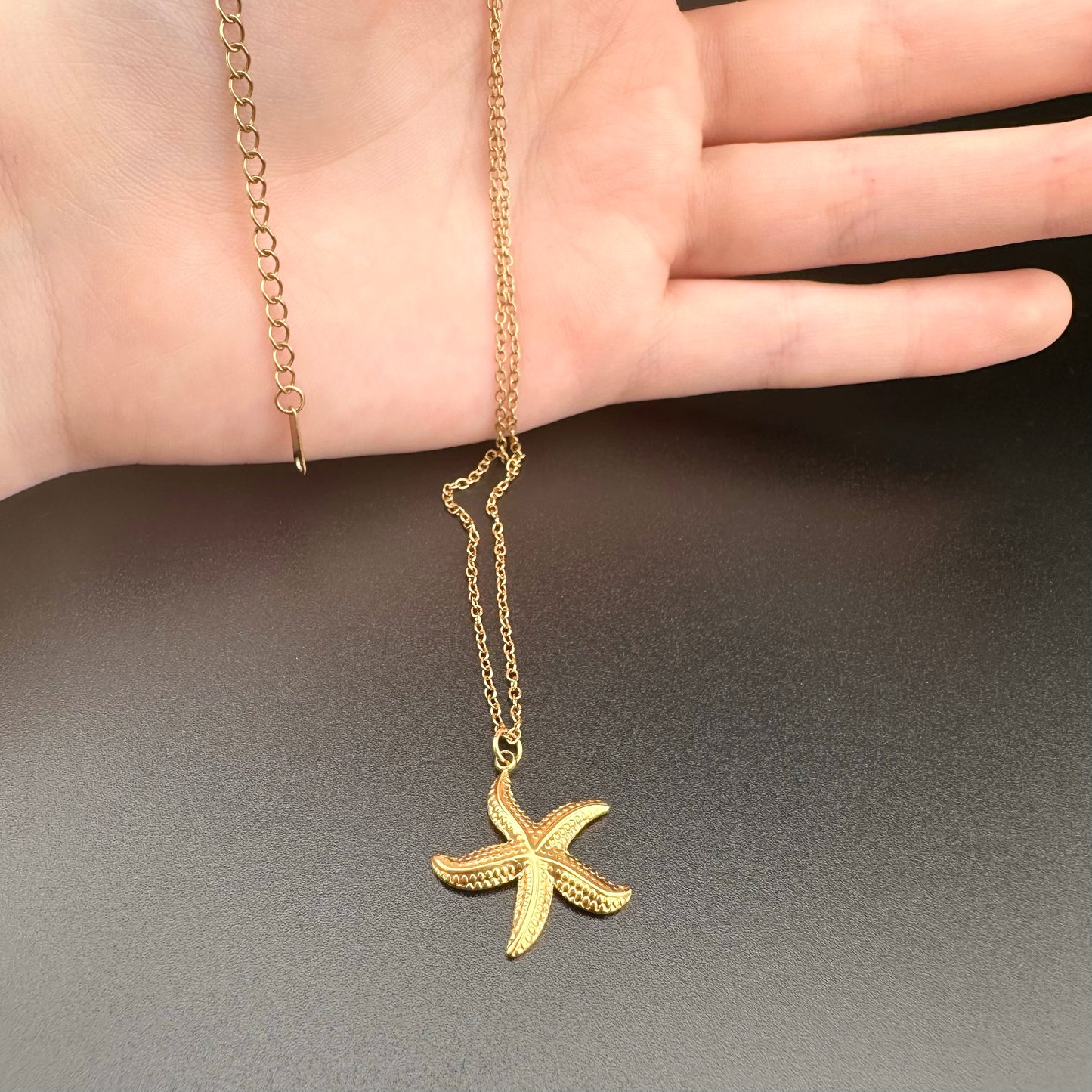 Collar Estrella de Mar Dorada – Mujer | Acero Inoxidable | Chapado Oro 18K | Ajustable