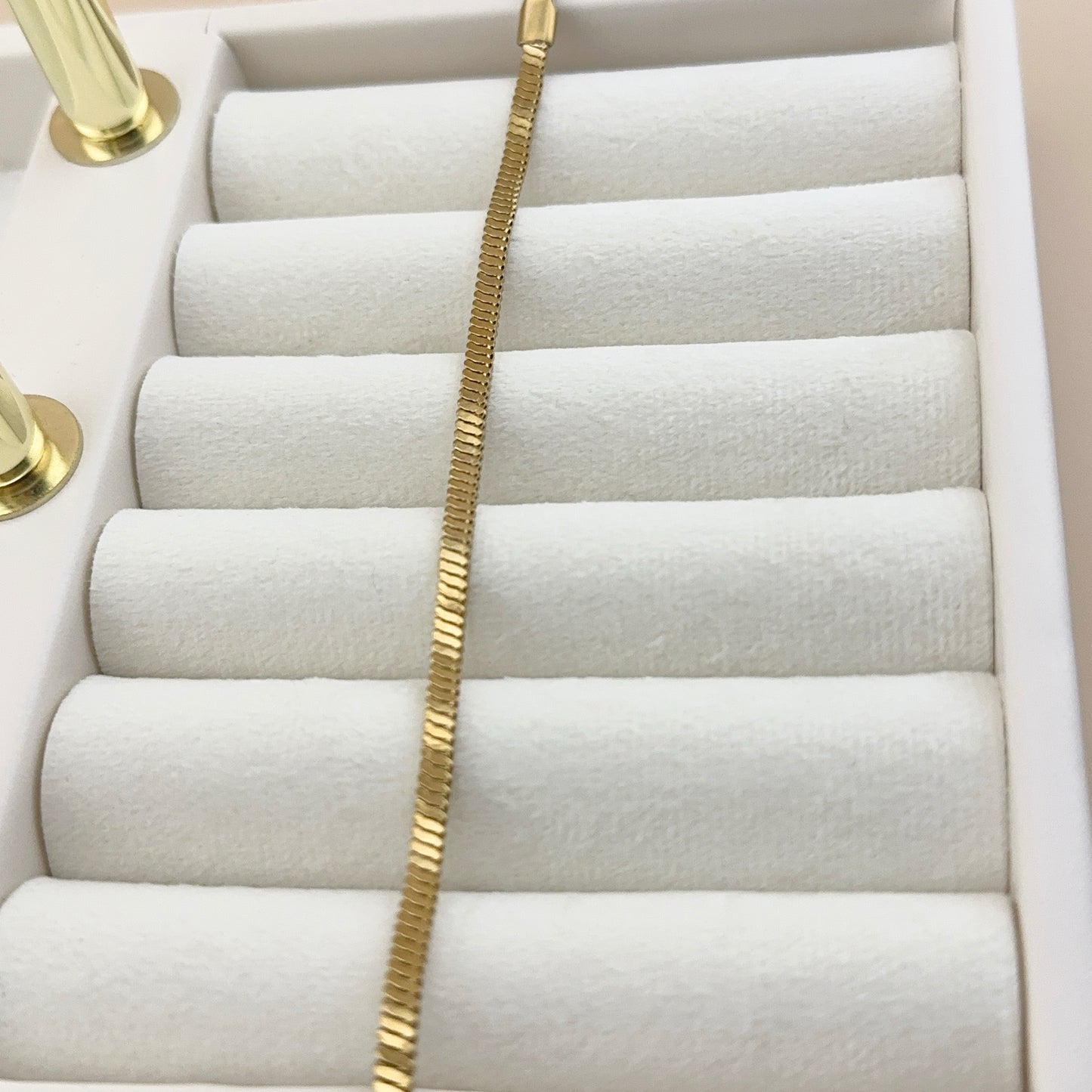 Pulsera Serpiente Unisex | Acero Inoxidable | Chapado Oro 18K | Ajustable