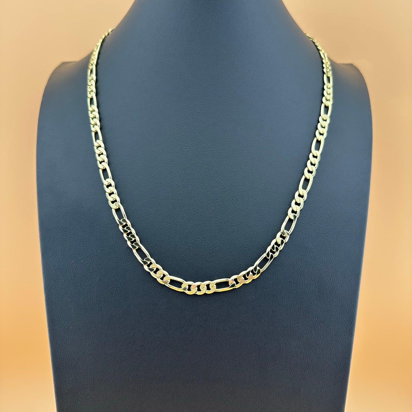 Cadena Fígaro Chapada en Oro 14K – Acero Inoxidable | Hombre