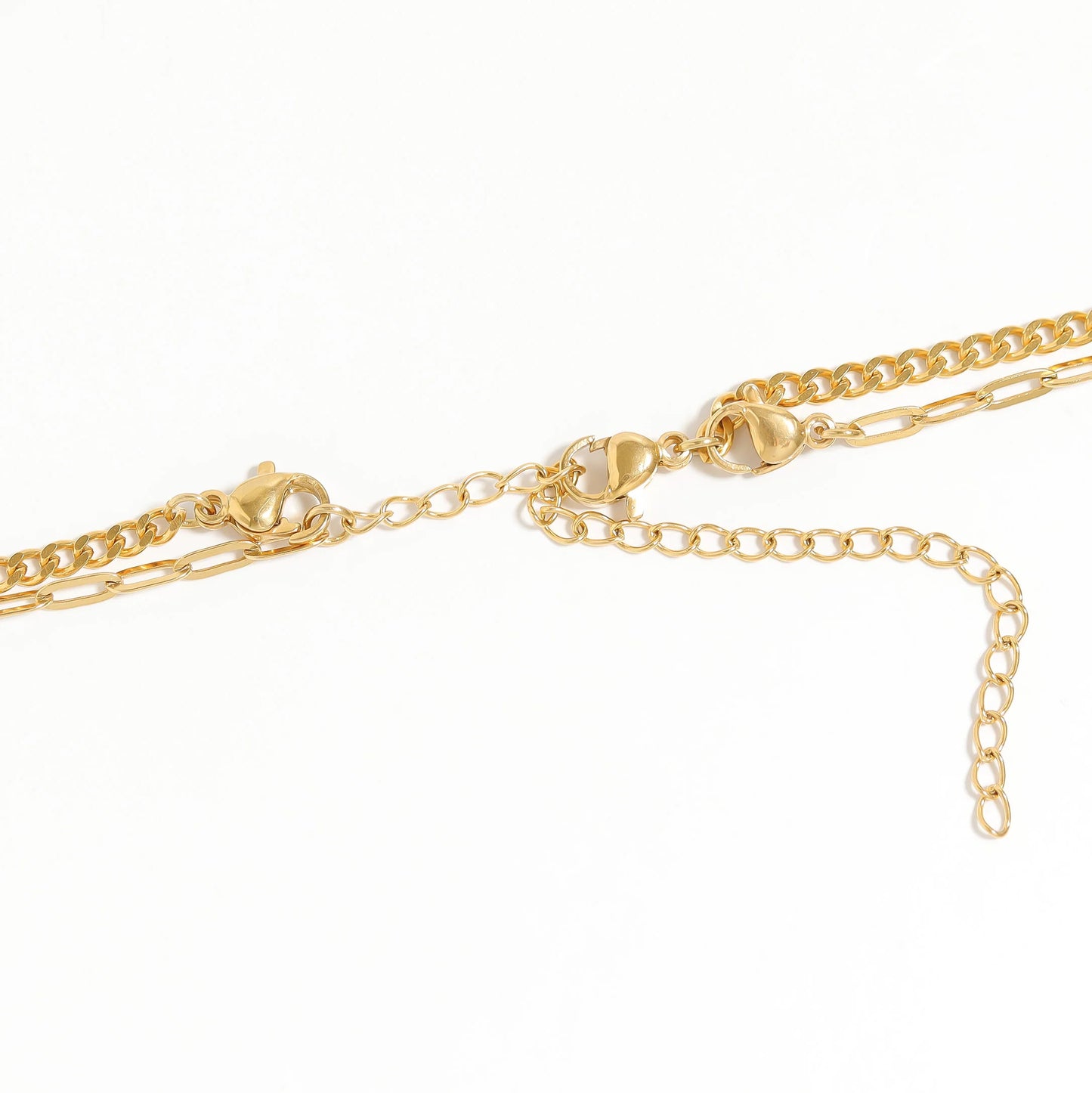 Collar Doble Corazón & Candado Convertible – Mujer | Acero Inoxidable | Ajustable