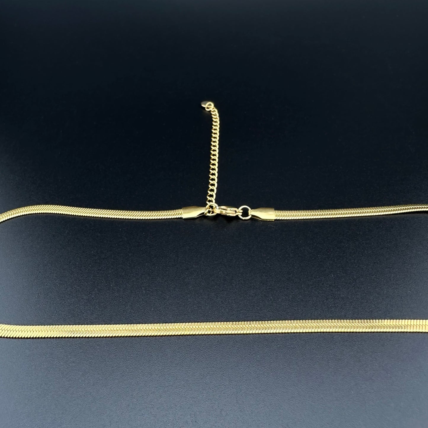 Collar Serpiente Unisex | Acero Inoxidable | Chapado Oro 14K | Ajustable