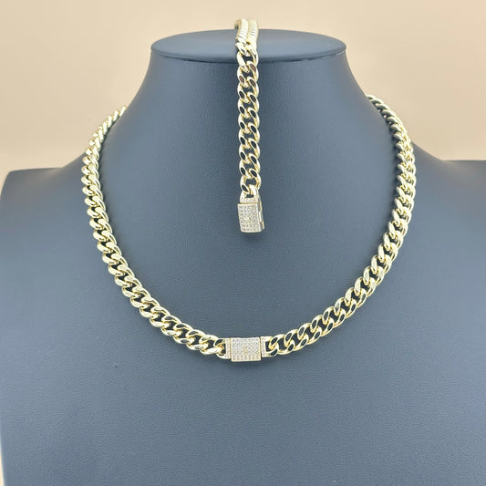 Conjunto Mónaco – Chapado Oro 14K con Zirconias