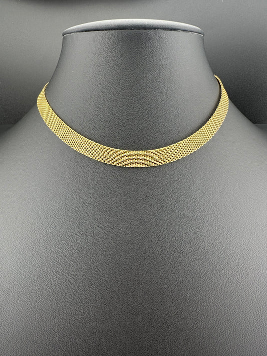 Collar Hip-Hop Dorado – Unisex | Acero Inoxidable | Chapado Oro 18K | Ajustable