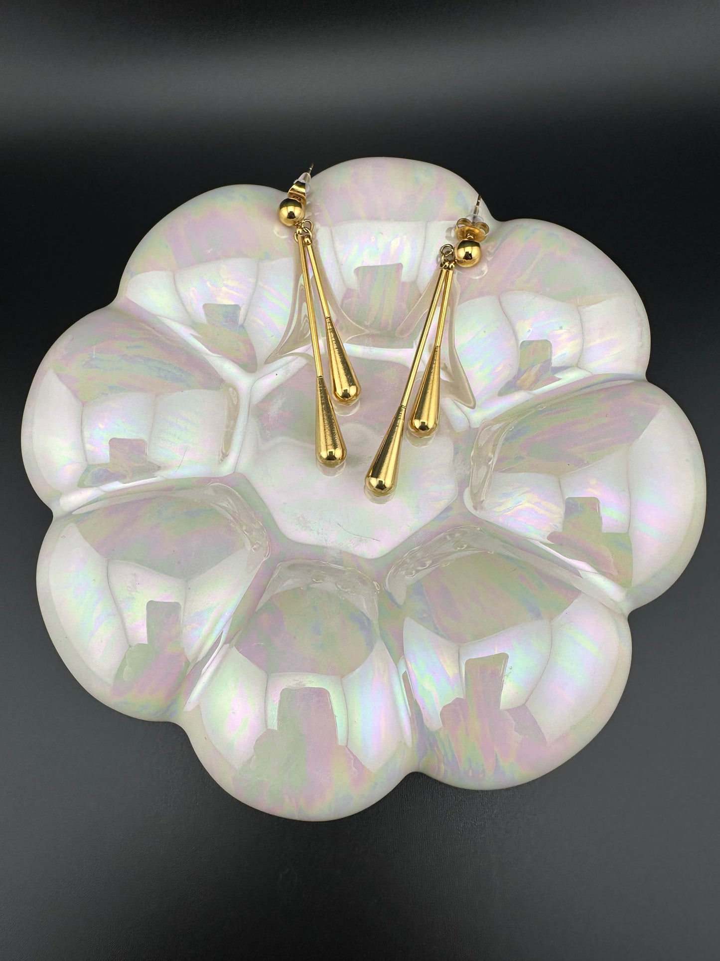 Pendientes Colgantes Vintage – Mujer | Acero Inoxidable | Chapado Oro 14K