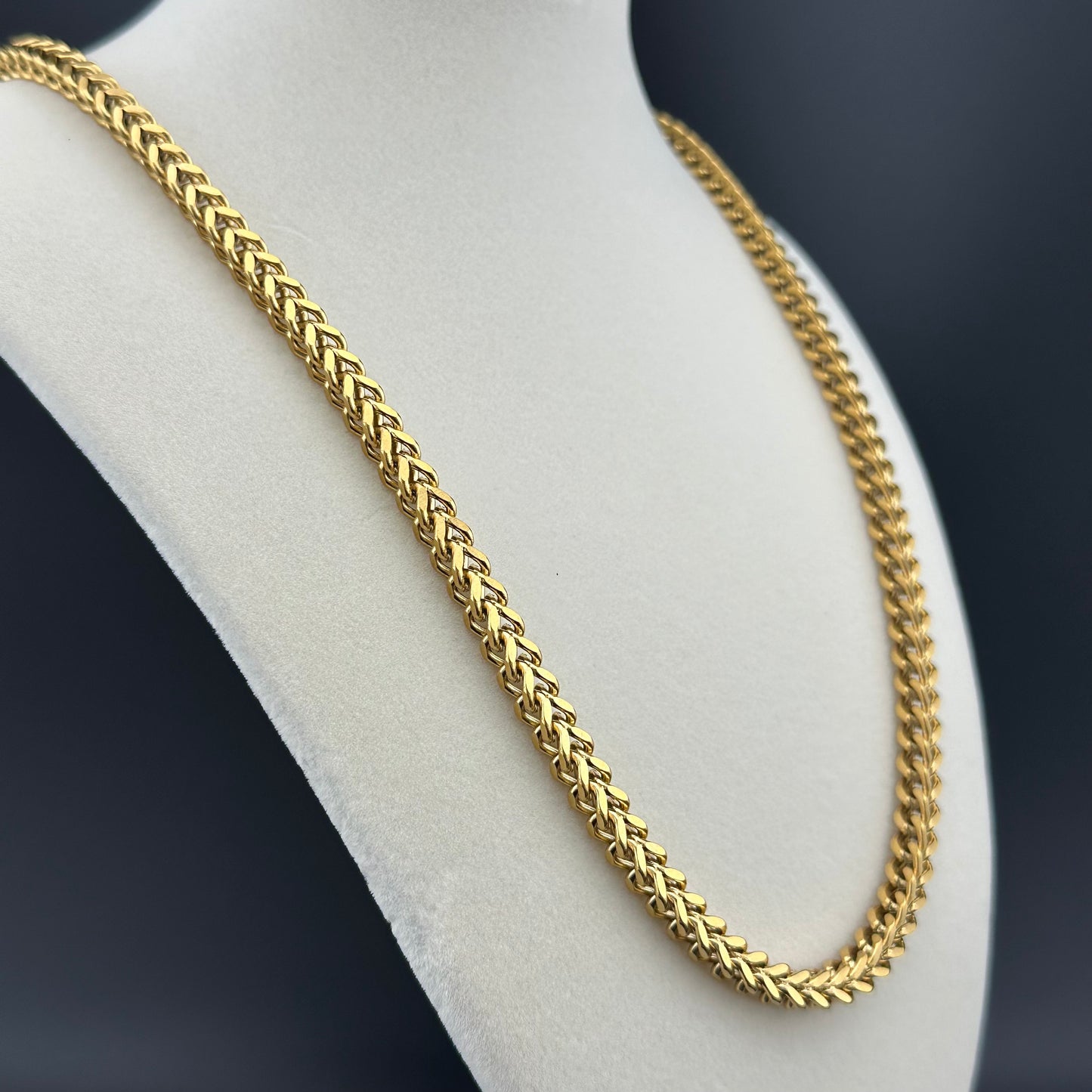 Cadena Hip-Hop Geométrica Unisex | Acero Inoxidable | Chapado Oro 18K