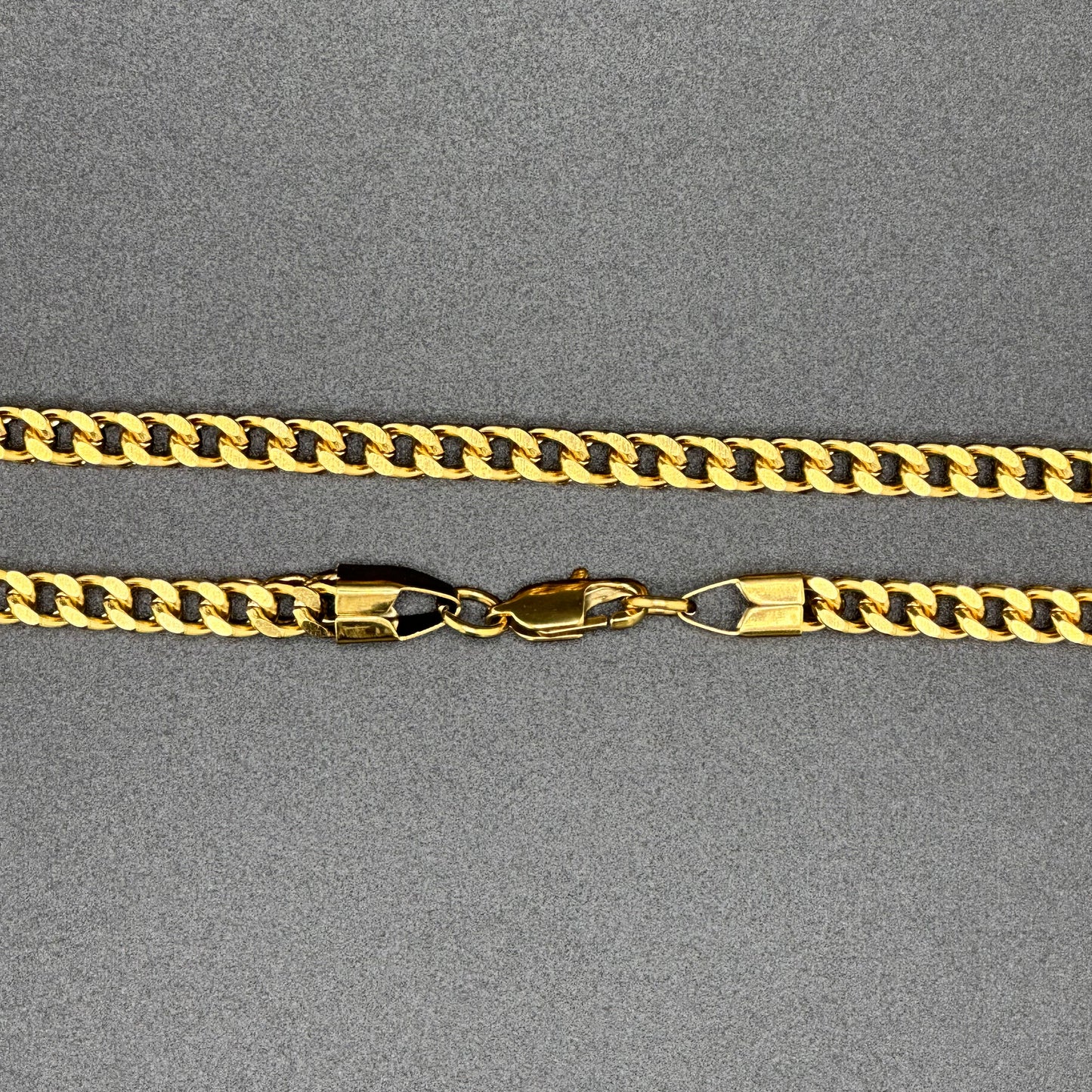 Cadena Hip-Hop Geométrica Unisex | Acero Inoxidable | Chapado Oro 18K