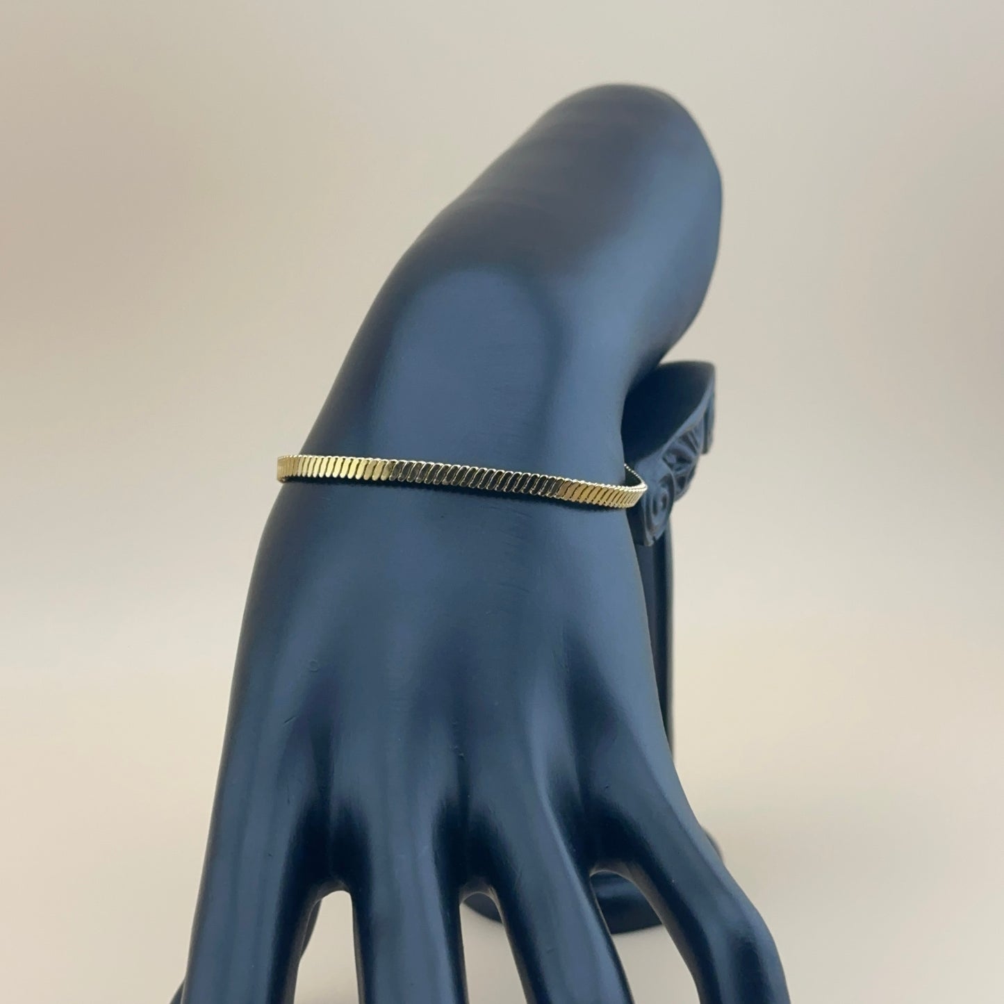 Pulsera Serpiente Unisex | Acero Inoxidable | Chapado Oro 18K | Ajustable