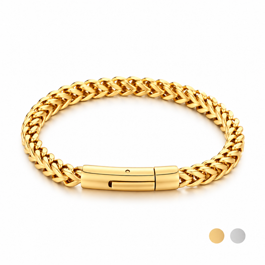 Pulsera Cadena Cuadrada 6 mm | Acero Inoxidable
