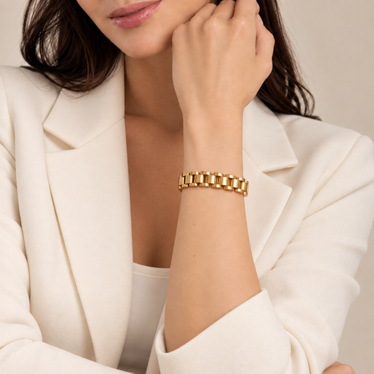 Pulsera Tipo Correa de Reloj | Acero Inoxidable